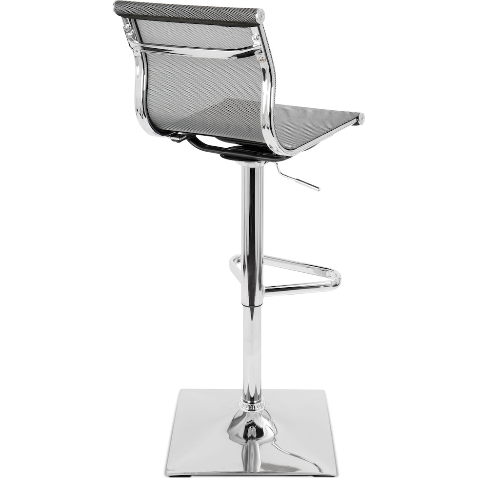 bergen silver bar stool   