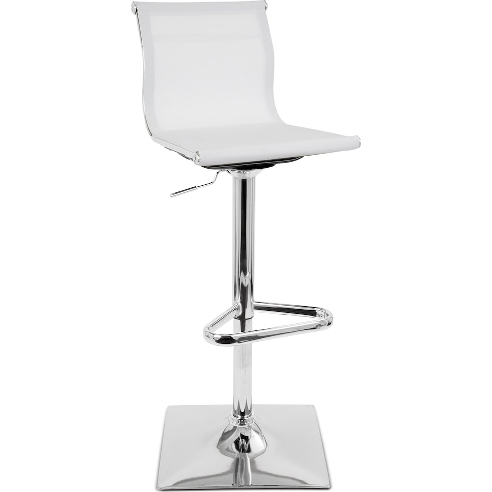 bergen white bar stool   