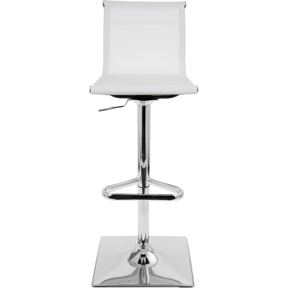 bergen white bar stool   