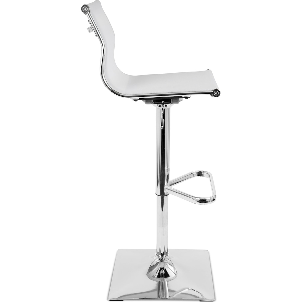 bergen white bar stool   