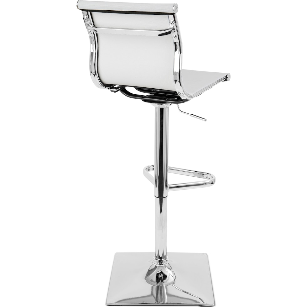 bergen white bar stool   