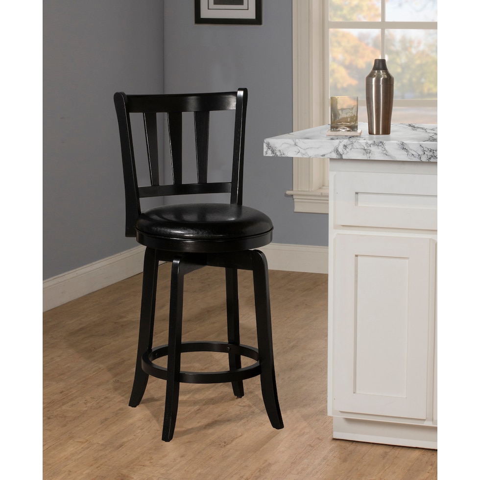 berger black counter height stool   