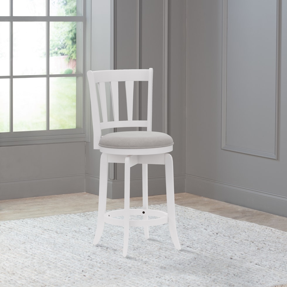 berger white counter height stool   