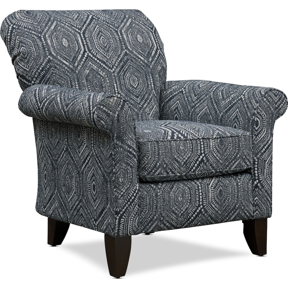 berkeley blue accent chair   