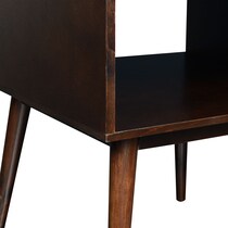 bert dark brown end table   