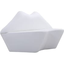 beso white loveseat   