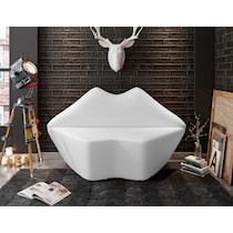 beso white loveseat   