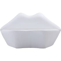 beso white loveseat   