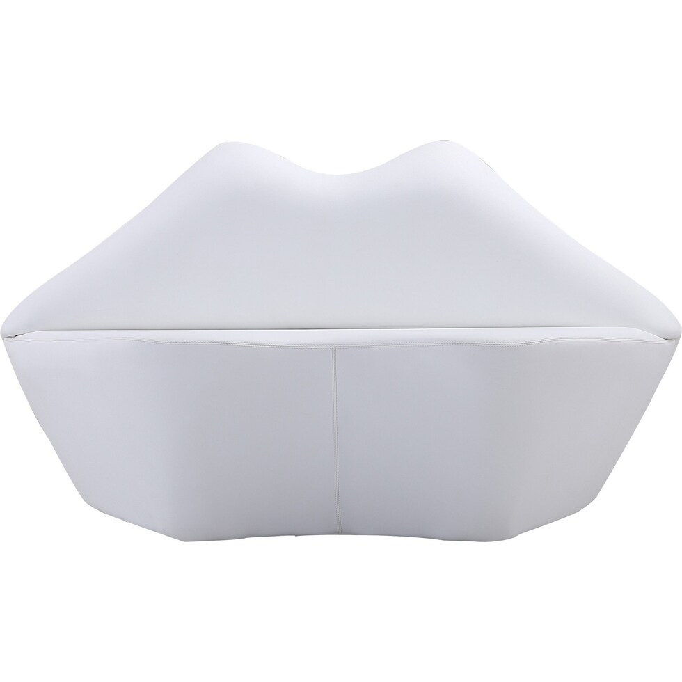 beso white loveseat   