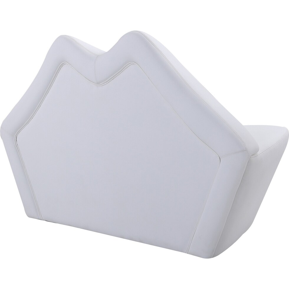 beso white loveseat   