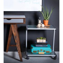 besse silver printer cart   