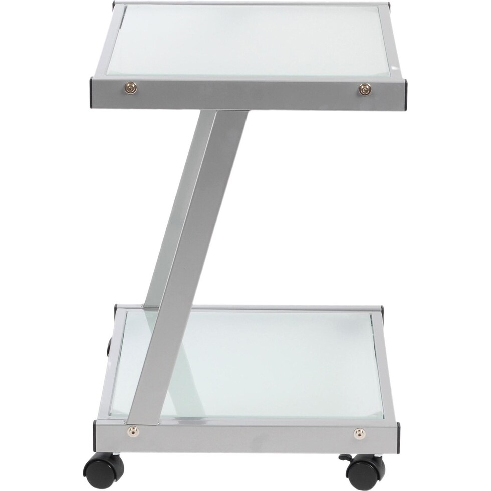 besse silver printer cart   