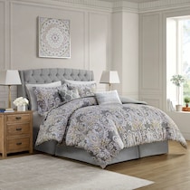 bethany gray queen bedding set   