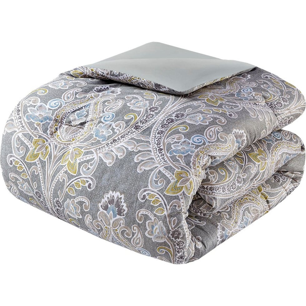 bethany gray queen bedding set   
