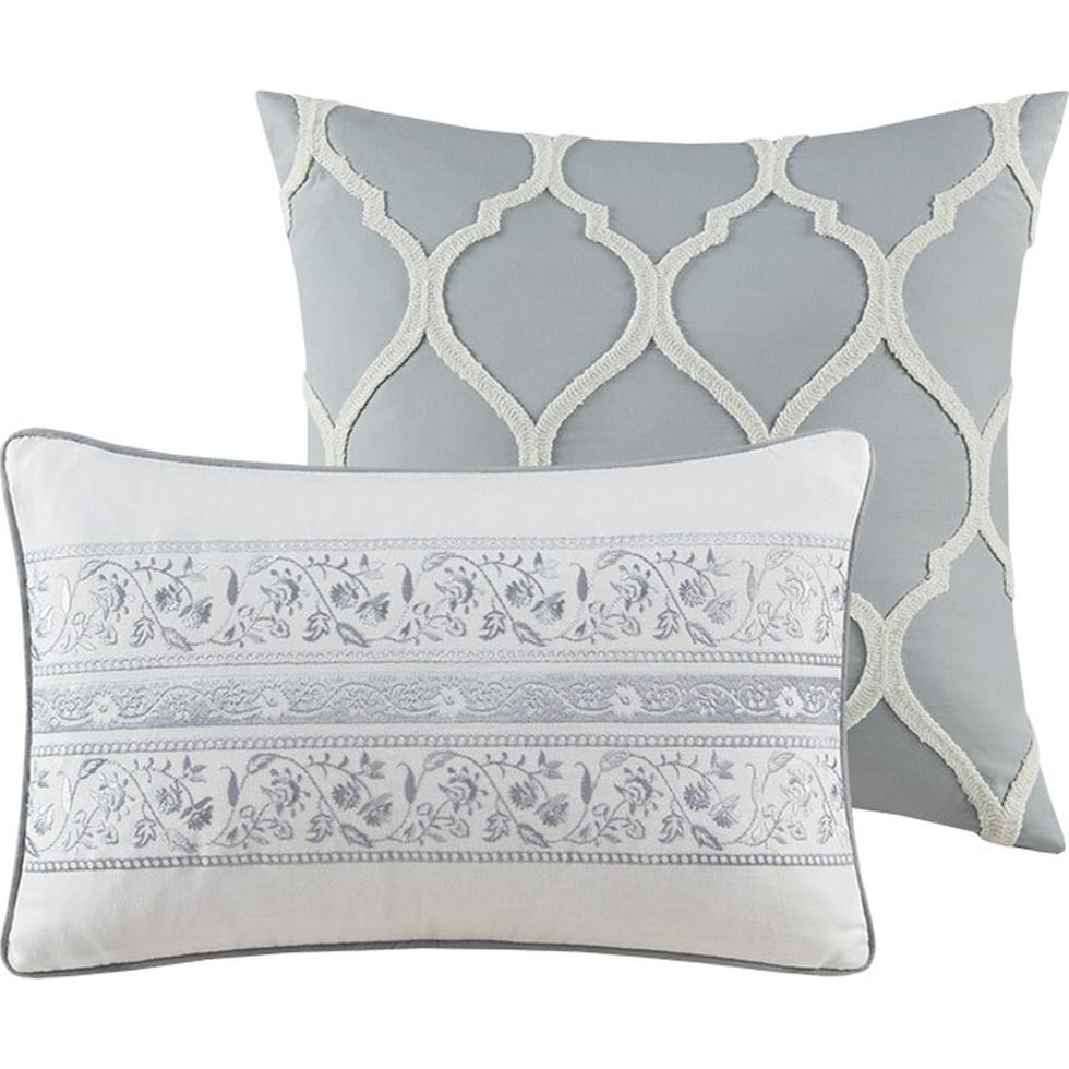 bethany gray queen bedding set   