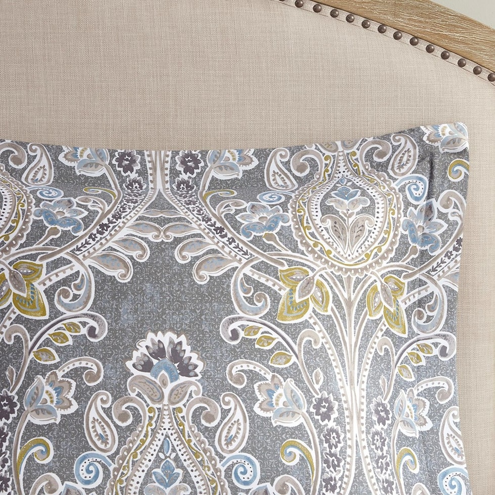 bethany gray queen bedding set   