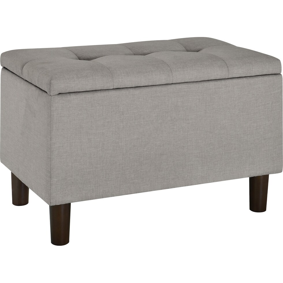 bethel gray storage bench   