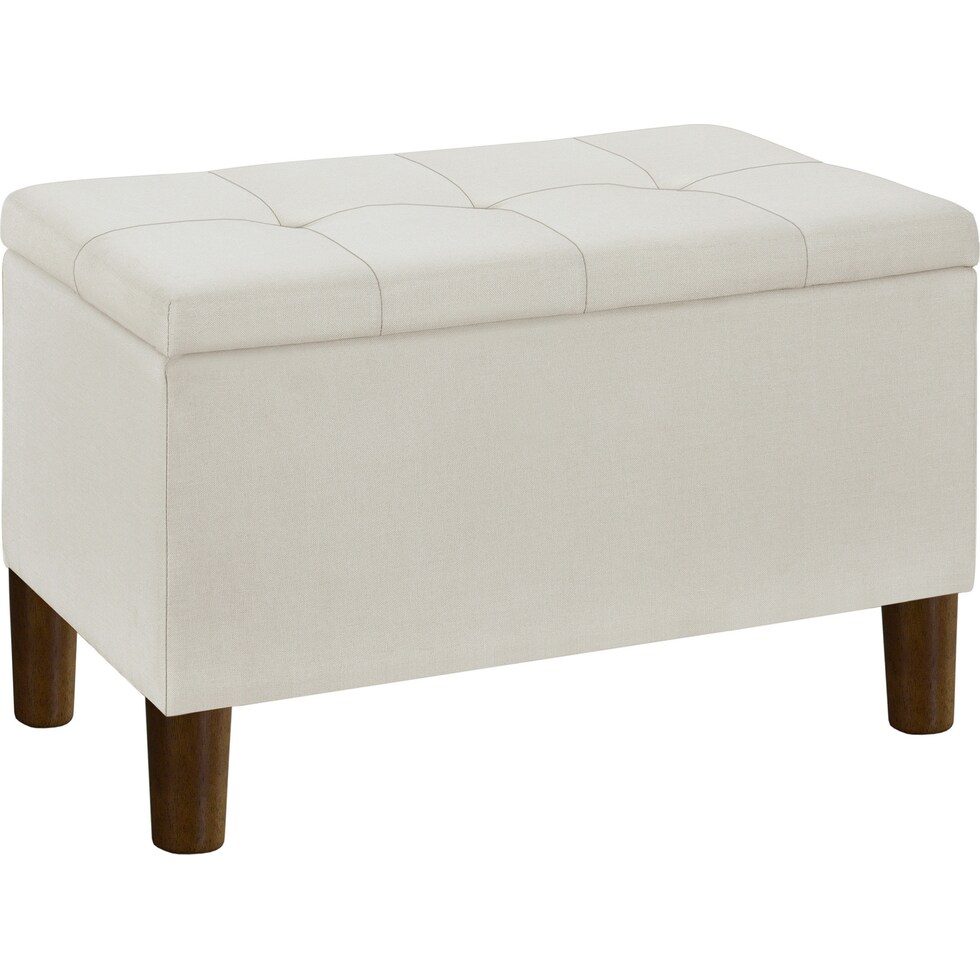 bethel white storage bench   