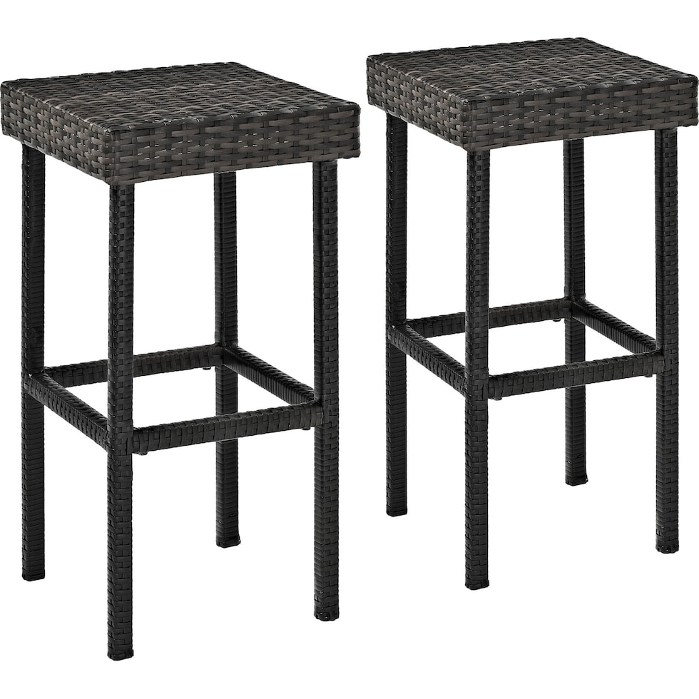 bethune gray outdoor bar stools   