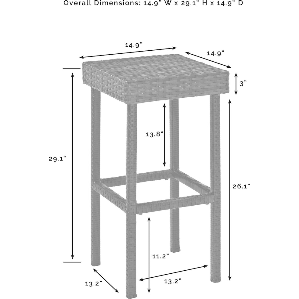 bethune gray outdoor bar stools   