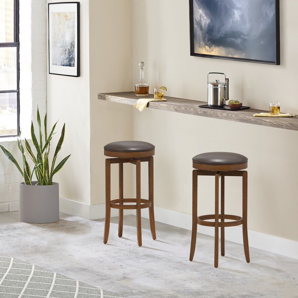 betley dark brown bar stool   