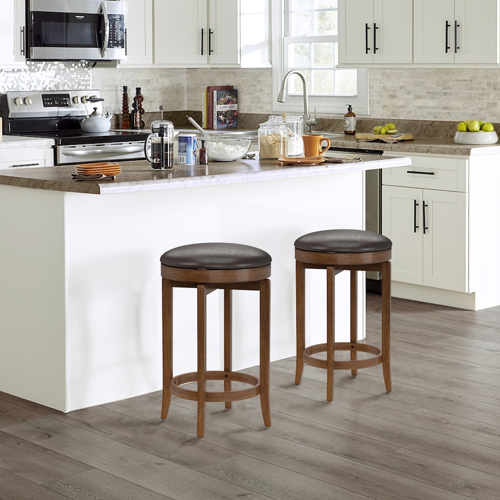 betley dark brown counter height stool   