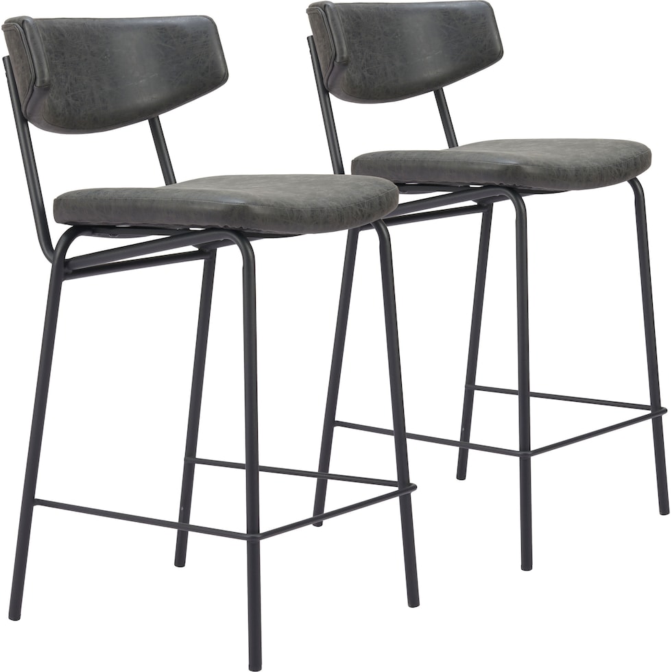 betta black counter height stool   