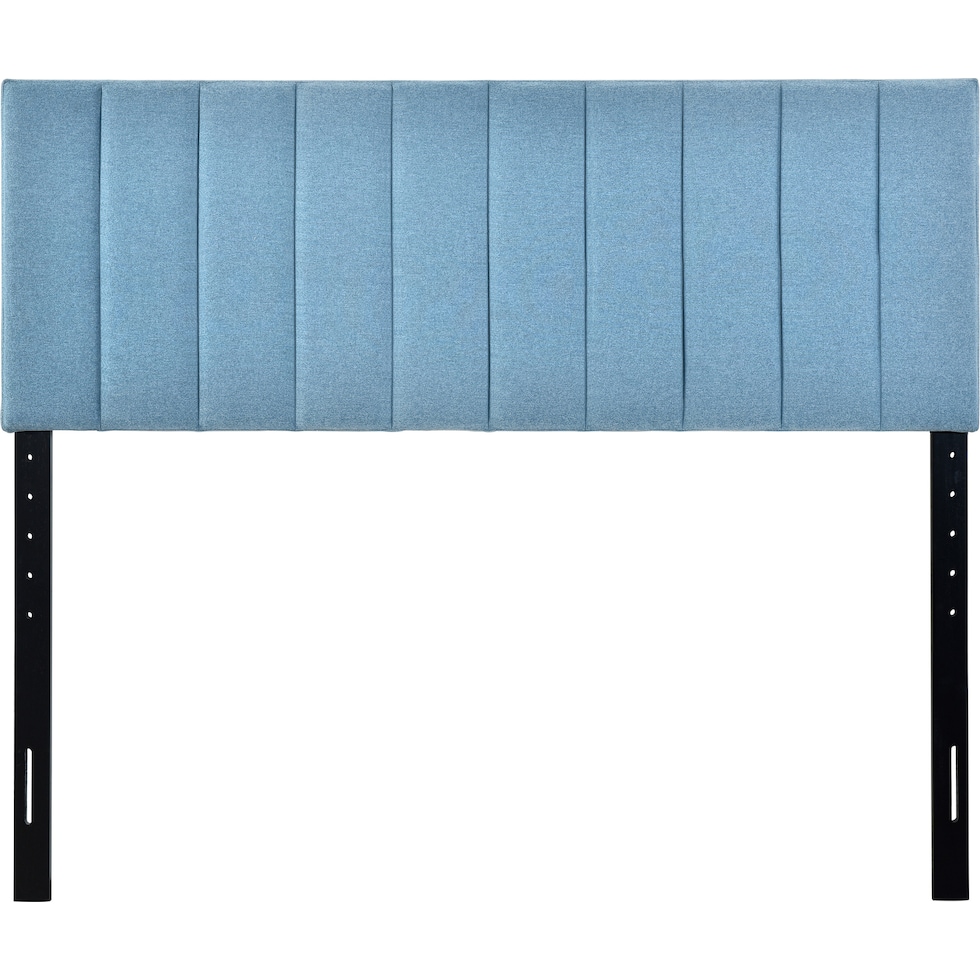 bevelyn blue king headboard   