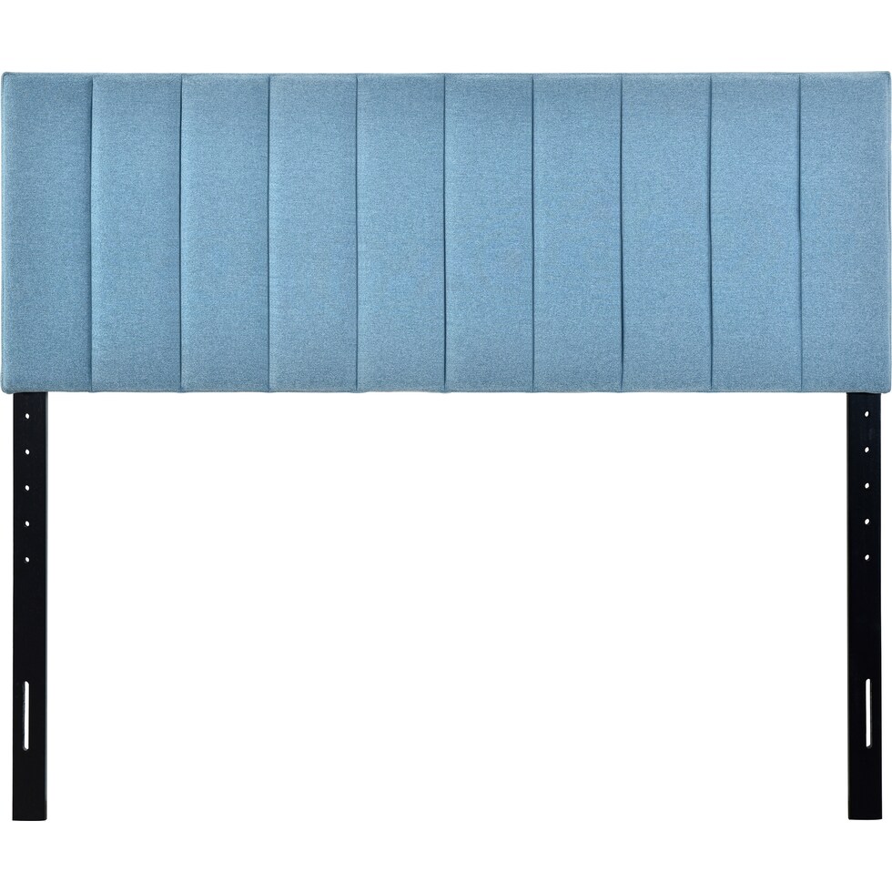 bevelyn blue queen headboard   