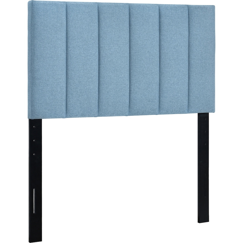 bevelyn blue twin headboard   