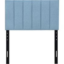 bevelyn blue twin headboard   
