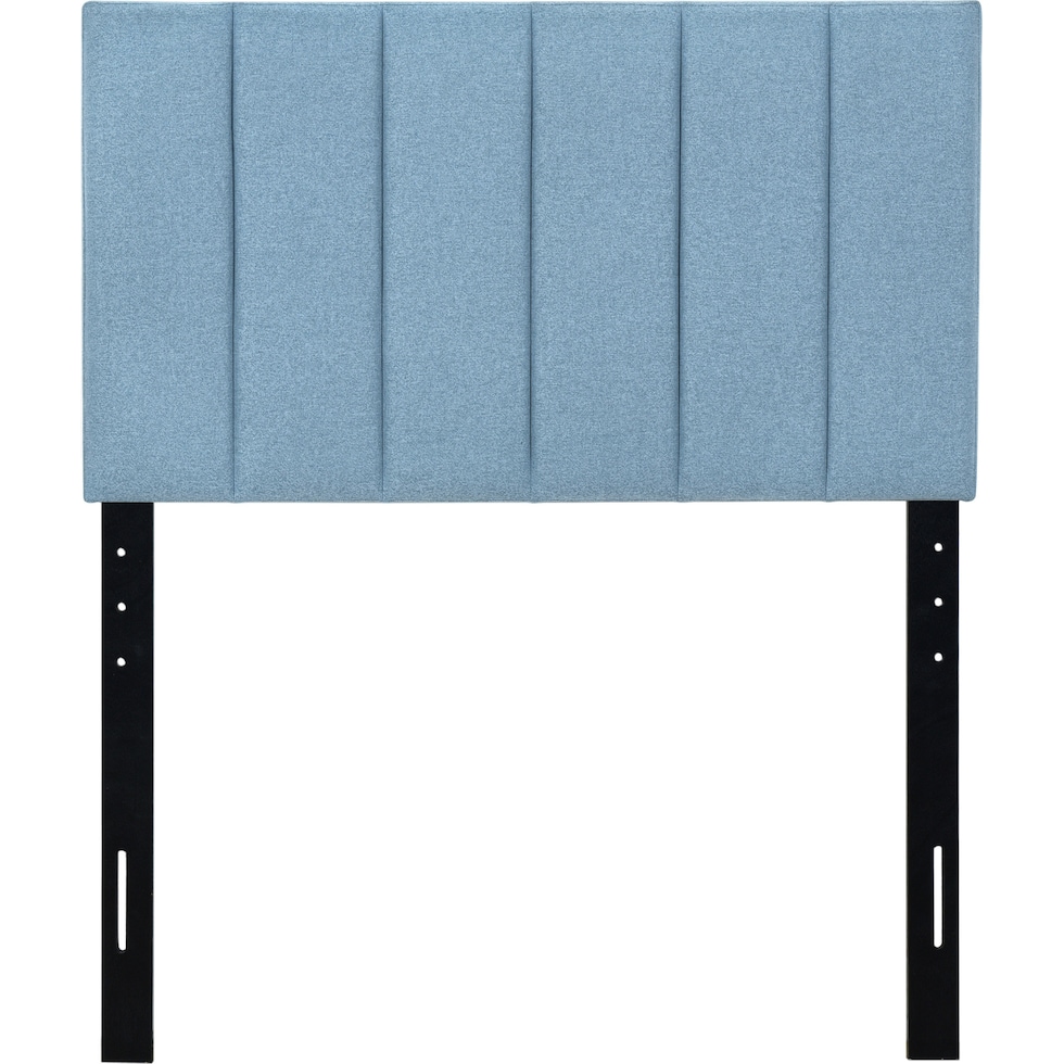 bevelyn blue twin headboard   