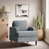 bevelyn gray accent chair   