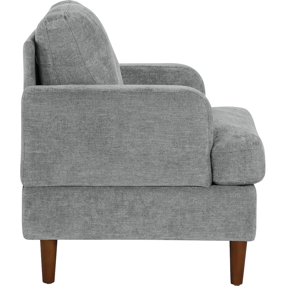 bevelyn gray accent chair   