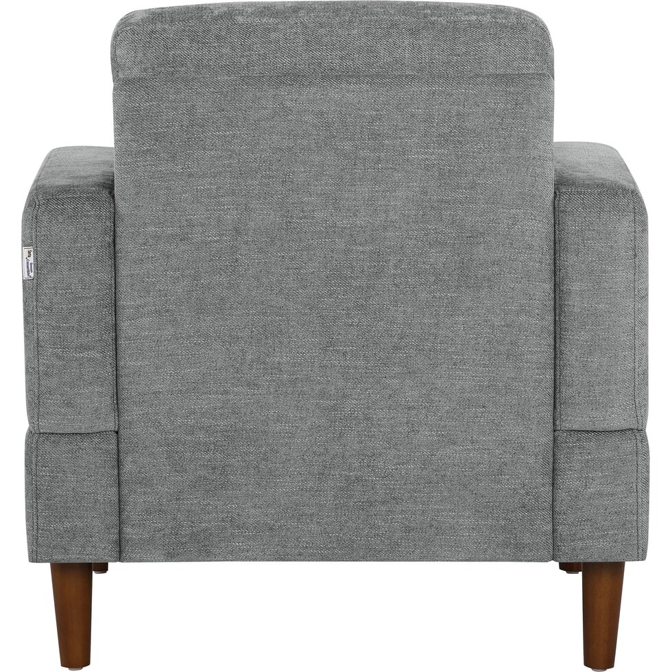 bevelyn gray accent chair   