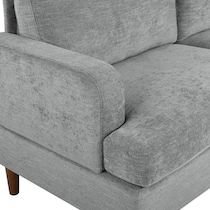 bevelyn gray accent chair   