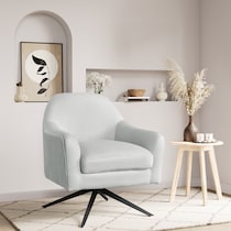 beverly gray accent chair   