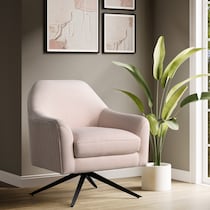 beverly pink accent chair   