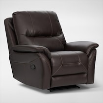 bexley dark brown recliner   