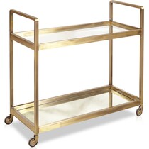 bexley gold bar cart   