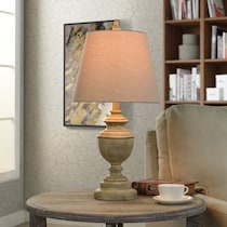 bhaskara gray table lamp   