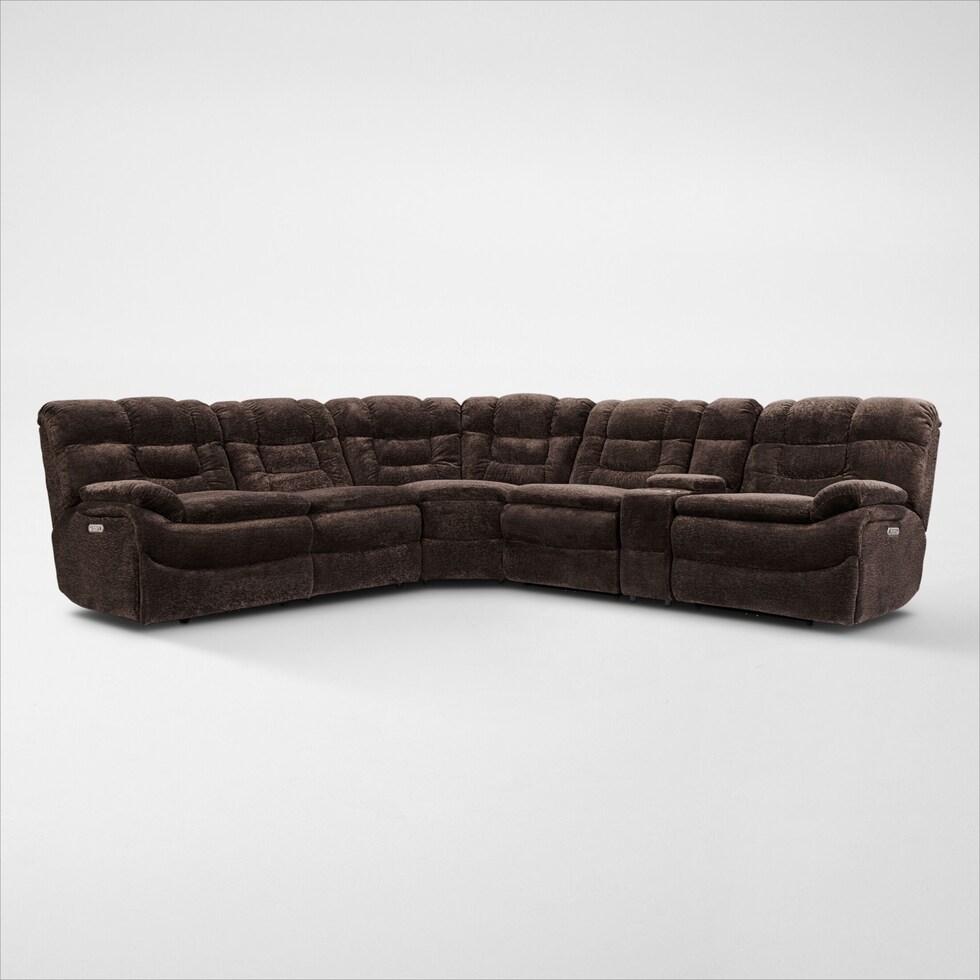 big softie dark brown sectional web   