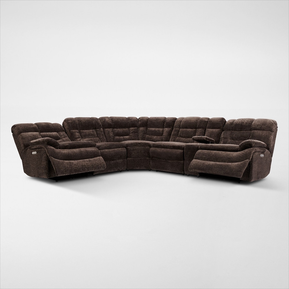 big softie dark brown sectional web   