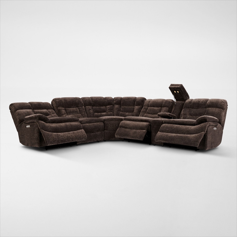 big softie dark brown sectional web   