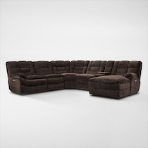 big softie dark brown sectional web   