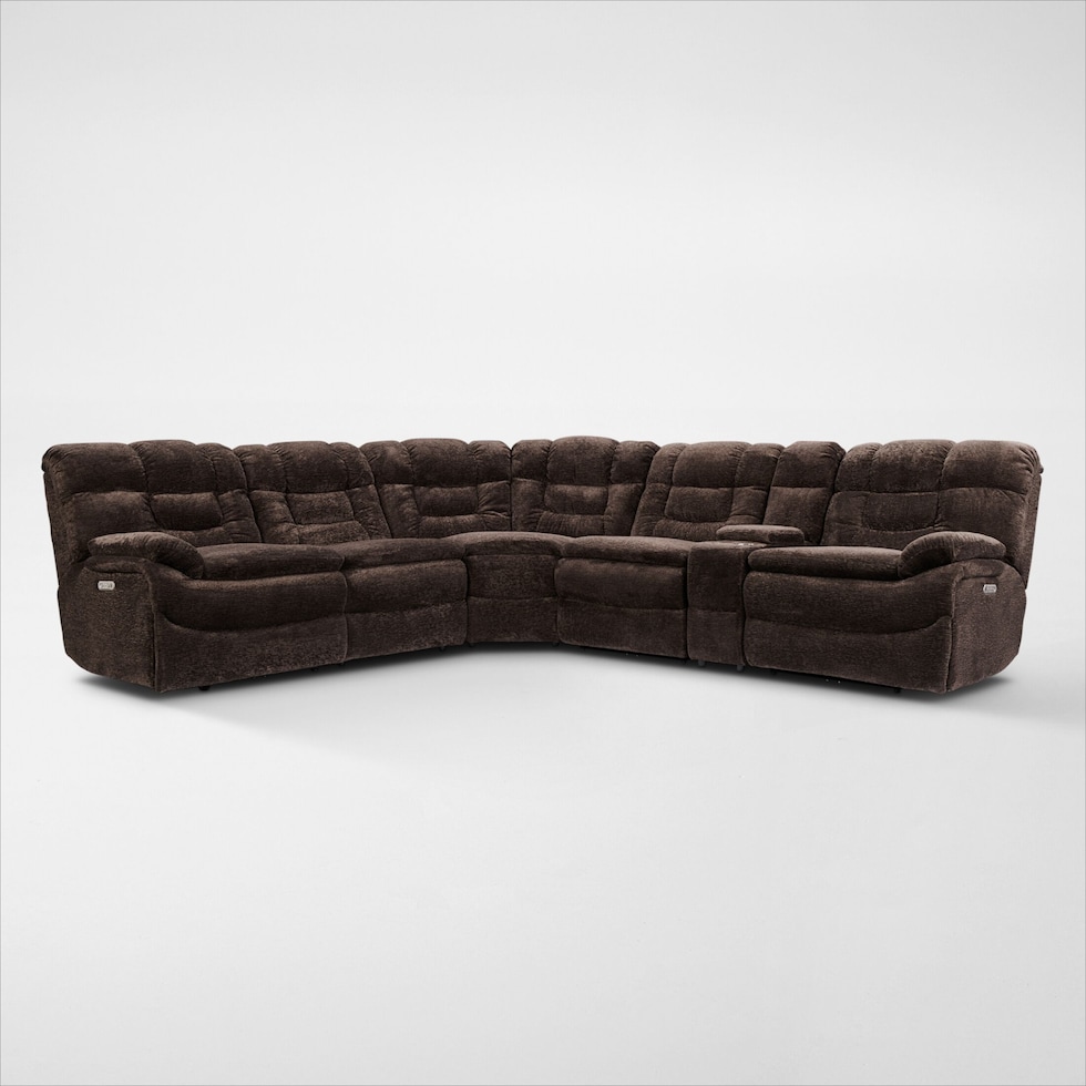 big softie dark brown sectional web   