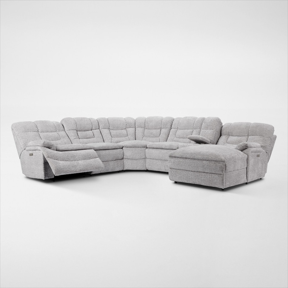 Big Softie 6Piece DualPower Reclining Sectional with Chaise Value