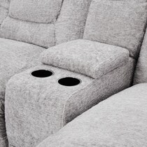 big softie gray  pc power reclining sectional   