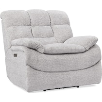 big softie gray power recliner   