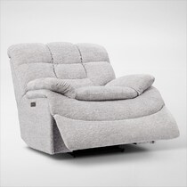 big softie gray power recliner   